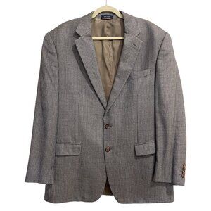 Ralph Lauren Houndstooth Blazer Jacket Dillards Sports Coat Brwon Mens 46L